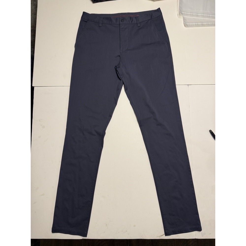 Rhone Pants Men 31x32 blue Commuter Slim Tech Performance Chino Stretch Golf